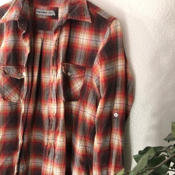 Paper Denim & Cloth Plaid Button Down - Picture 2 of 7
